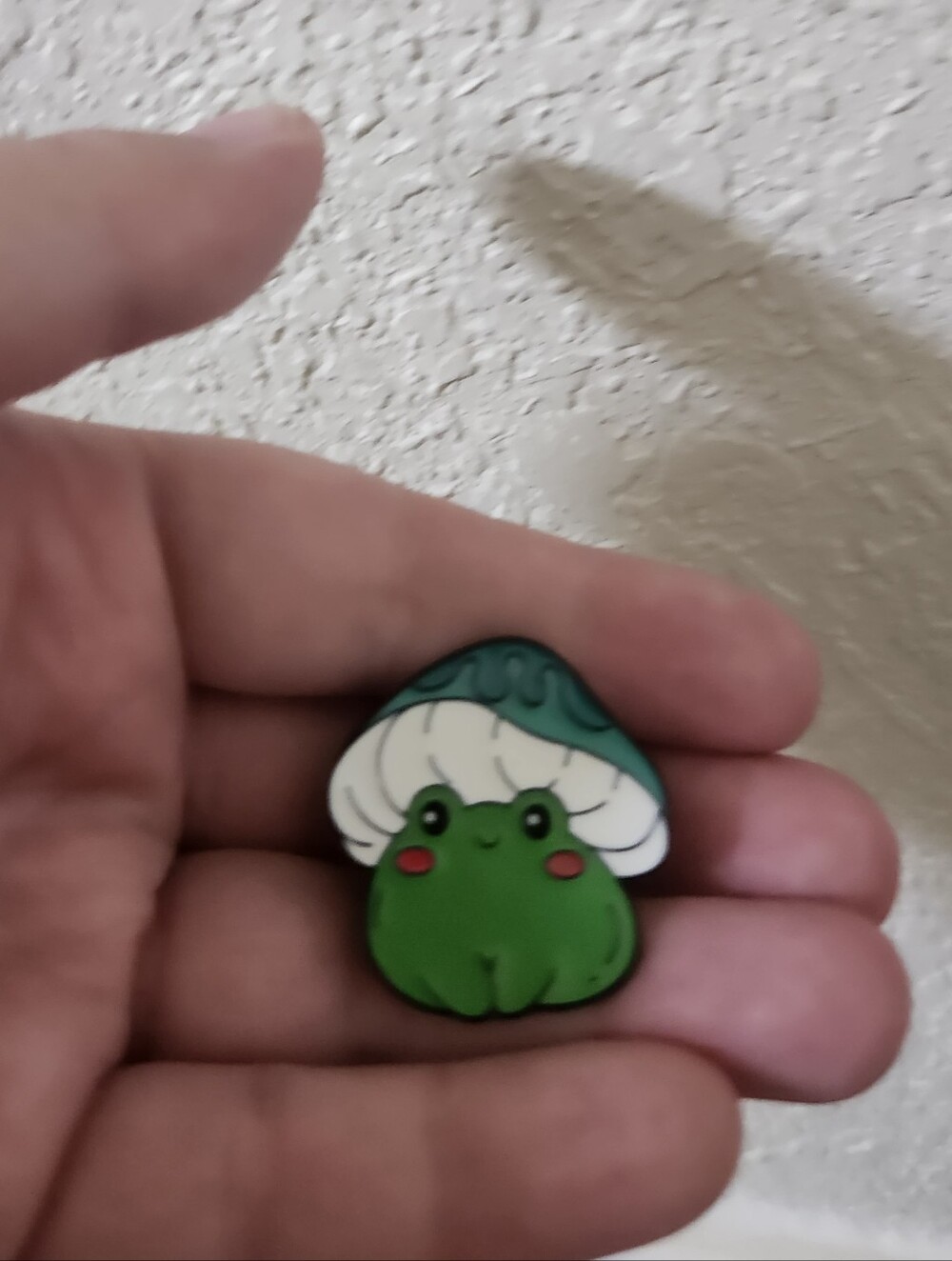 Cute Green Mushroom Frog Reptile Accessory Pin